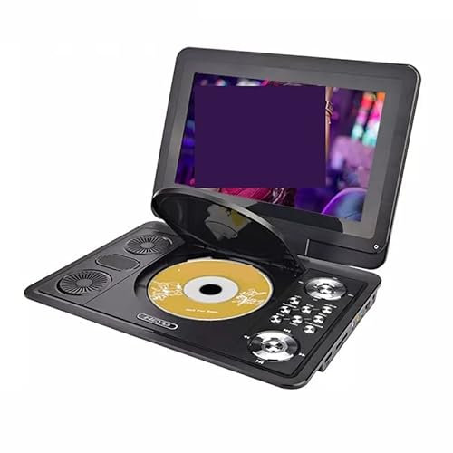 Lettore Dvd da Viaggio, Lettore Dvd 13 Pollici HD Lettore multimediale Digitale Mobile Portatile TV EVD Radio SD Card U Disco