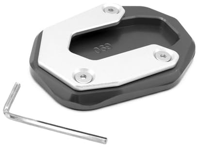 Motorrad-Seitenständerpolster CNC Motorradständer Aluminium rutschfeste Unterlage Fußauflage Für D&UCA&TI Climbers 800 Scramble 800(Titanium)