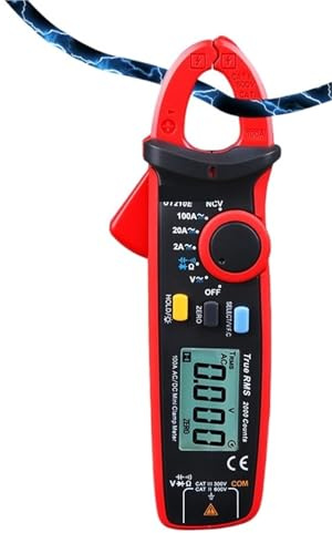 1pc UT210 Clamp Meter Digital Multimeter DC/AC Current True RMS Pliers Ammeter High Precision Ohm Hz Voltage Tester(UT210C AC 200A)