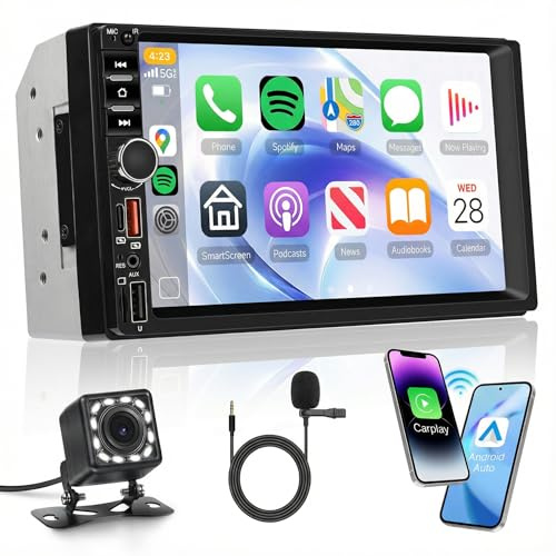 KYNNT 7 inch Double Din Car Radio Stereo, Touchscreen Radio
