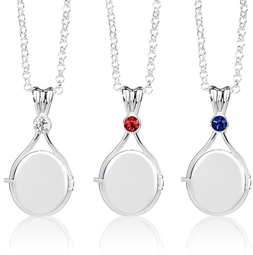 GNHG 3pcs Collar De Sirena,Colgante Concha,Collar Con Medallón Sirena,Amuleto Personalizado Para Imágenes,Regalos Para Mujeres,Adolescentes,Accesorios De Joyería