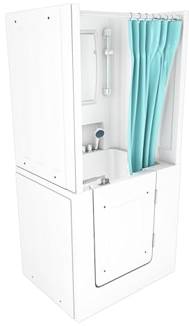 AcquaVapore Senioren Dusche Sitzwanne Badewanne mit Tür S02D-TH-C-R 100x78cm