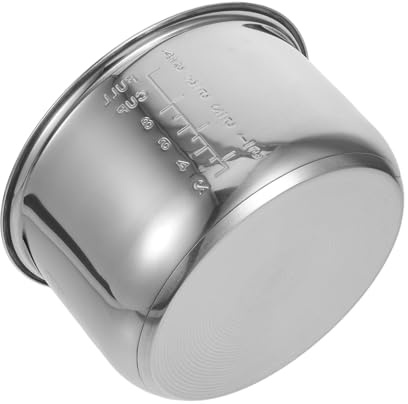 VALICLUD Pot IntéRieur en Acier Inoxydable pour Cuiseur De Riz Accessoire Universel De Remplacement Cuve AdaptéE pour Cuisine Vapeur RagoûT Et Porridge 9.25 Pouces Conduction Thermique Homogè
