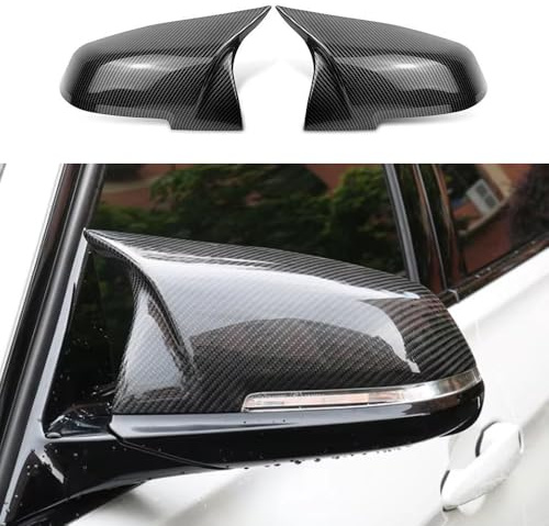 Auto Rückspiegel Abdeckung für BMW 3er F31 Touring 2012-2019 328DX 328i 328iX 330iX Spiegelkappen, Spiegelabdeckung Außenspiegelgehäuse,Carbon fiber
