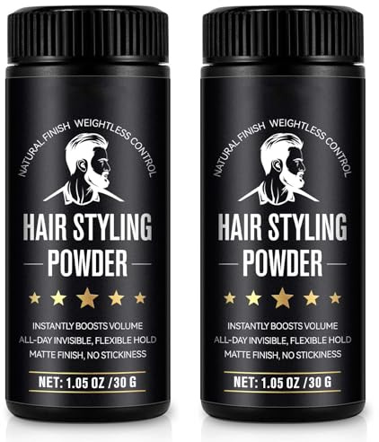 ZODENIS Hair Styling Powder for Man 30g 2 Pack - Volumizing Texture Powder for All Hair Types - Matte Finish, 24 Hour Hold, Adds Volume, Non-Sticky Formula, Light Scent