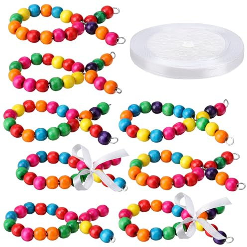 24 Stück Bunte Fische Deko aus Holzperlen Holzfische Deko Fisch Kommunion Geschenke für Männer und Frauen Kreativ Fische Tischdeko für Taufe Kommunion Konfirmation Firmung