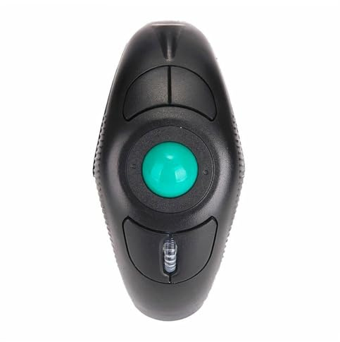 SHINEOFI Souris sans Fil Ergonomique à Boule de Commande Port USB, Portable en Plastique, Forme Ergonomique, 5 Touches, 1000dpi, pour Ordinateur Portable