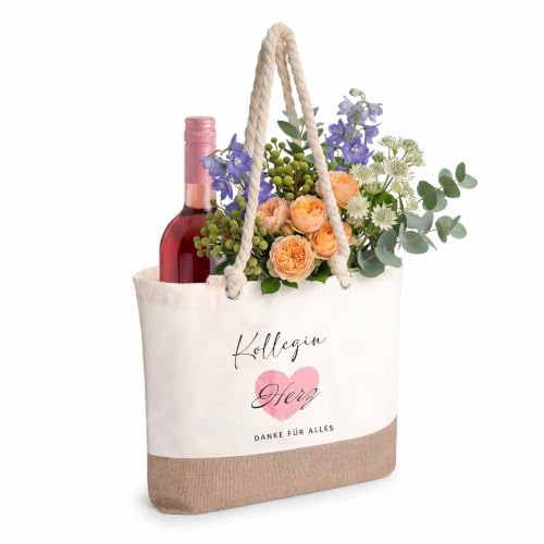 svpfuo Einkaufstasche, Geeignet als Geschenk für Kolleginnen ei Abschied | Abschiedsgeschenk Kollegin, mit Einem Warmherzigen und Praktischen Design Geeignet als Geschenk für Geburtstag und Feiertagen