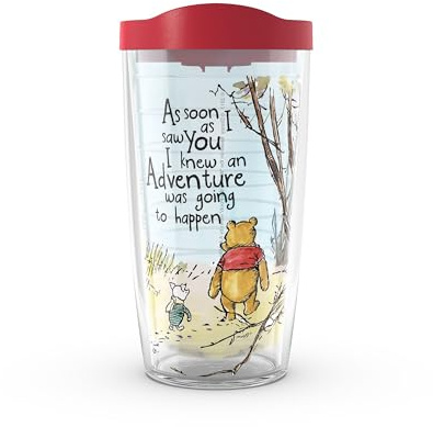 Tervis Disney Winnie Puuh Adventure Thermobecher mit Deckel, 473 ml, transparent