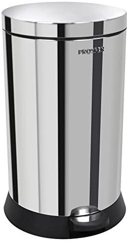 Prosper Poubelle de cuisine, Poubelle 20L, Poubelle à pédale, Certifiée Origine France Garantie, Fermeture silencieuse, Seau intérieur amovible avec double anse, RETRO