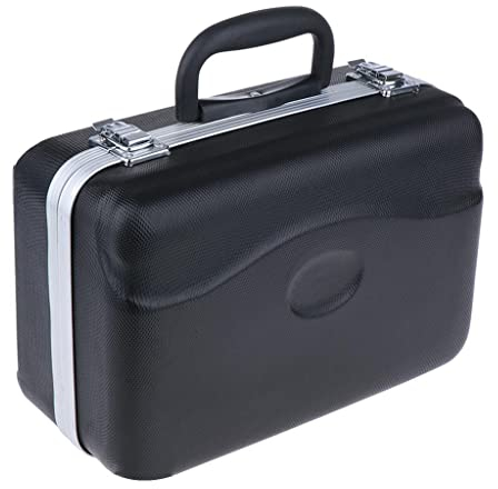 Starrer Trompetenkoffer Aus mit Griff, Abschließbares Trompetenzubehör, Schwarz