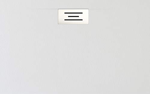 PLATO DE DUCHA RESINA Y CARGAS MINERALES DESAGUE LATERAL (90 X 80, BLANCO)