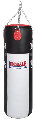Lonsdale Boxsack 120cm Fengate | Boxsack Aufhängung - Boxen Sport - Box Sack - Boxing - Trainingstasche - - Boxsack Erwachsene Boxsack Gefüllt