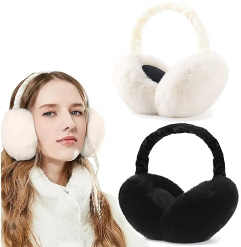 FSMILING Cache Oreille Femme Cache-oreilles Chauds pour Femmes Couvre Oreilles Hiver en Plein Air Couvre-oreilles pour Hommes Femmes Filles