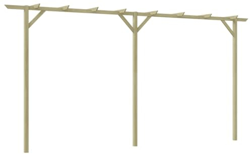 GuyAna Gartenpergola 400x40x205 cm Holz TerrassenüBerdachung Pergola Bausatz Anbau Pavillon Terrassen-Pergola