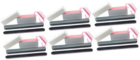 minkissy 3sätze Nail Dust Pinsel Und Polierfeilen Teiliges Mit Verschiedenen Formen Für Nägel Und Fußnägel Für Nagelkunst Und Maniküre Pediküre Hochwertige Schleif Und