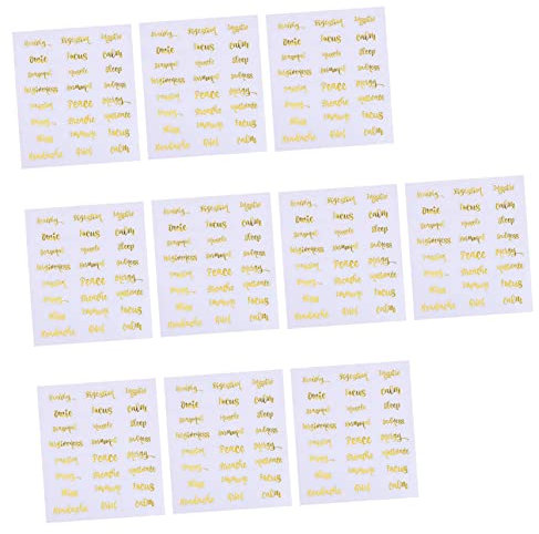 EXCEART 20 Blätter Flaschenaufkleber für ätherische Öle Etiketten für Ölflaschen wasserfeste Aufkleber ätherisches Öl Flaschenaufkleber mit ätherischen Ölen Etikett für ätherische Öle