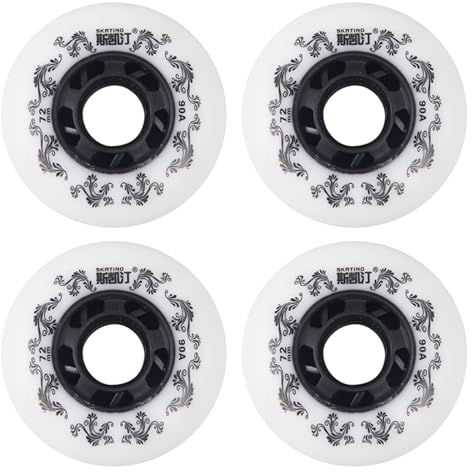 Skateboard-Rollen, 4er-Pack, Inline-Rollschuh-Rollen für den Innenbereich ohne Lager 90A, Inline-Skate-Ersatzräder, Rollschuh-Rollen für den Innenbereich, Skating-Rolle