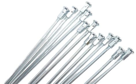 LUOKEKE Fahrradspeichen 10G Elektrofahrrad Speichen 3MM Durchmesser 225/230/235/240mm Stahlspeichen Mountainbike Rennrad Speichen Fahrradzubehör Fahrradspeichen Schwarz(50Pcs 232mm)