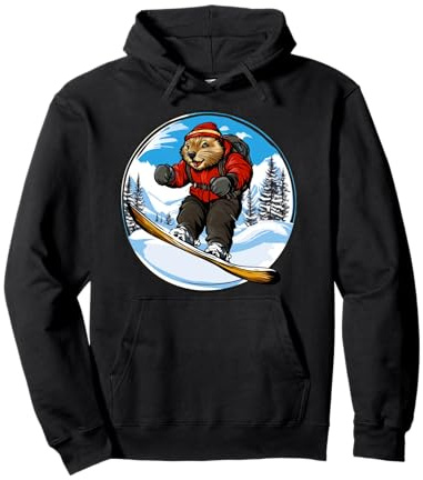 Biber Snowboard Pullover Hoodie