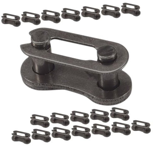 SUPVOX Bike Chain Connector 20pcs Black Aluminium Alloy Single Speed