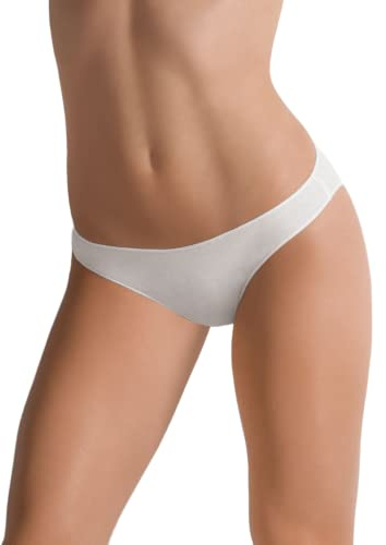 Cotonella, Mini Slip Femme Finitions Invisibles Coton Biélastique - Lot de 3 pièces - Art. 3487K3, Poudre, S