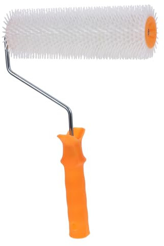 DIYEAH Autonivelante Antiespumante Para Pintura Epoxi Suelos Mango Ergonómico y Púas Para Eliminar Burbujas De Aire