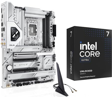 MICRO CENTER CPU Motherbard Combo - Ultra 7 265KF 20-Kerne Gaming entsperrter Desktop-Prozessor mit Z890 AYW Gaming WiFi W LGA 1851 ATX Motherboard
