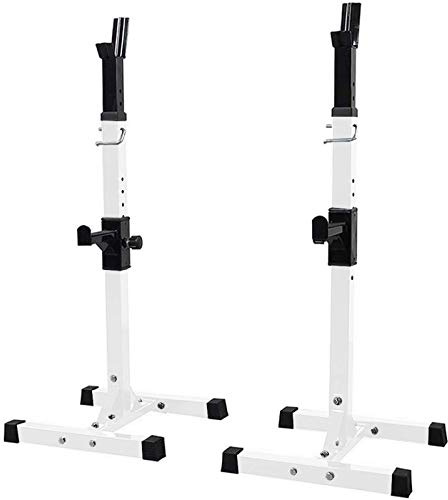 OWOHYG Klappbare Hantelbank, Fitness-Kniebeugenständer, Standard, 42-64 Zoll, Kniebeugenständer aus massivem Stahl, Langhantelbank, tragbare Racks für das Heim-Fitnessstudio, Ständer, Max
