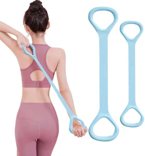 Juguta 2 Pièces Elastique Musculation, Bande Elastique Musculation pour Hommes et Femmes, Élastique Musculation avec Poignée Elastique Sport Bande de Resistance Musculation pour Fitness Pilates Yoga