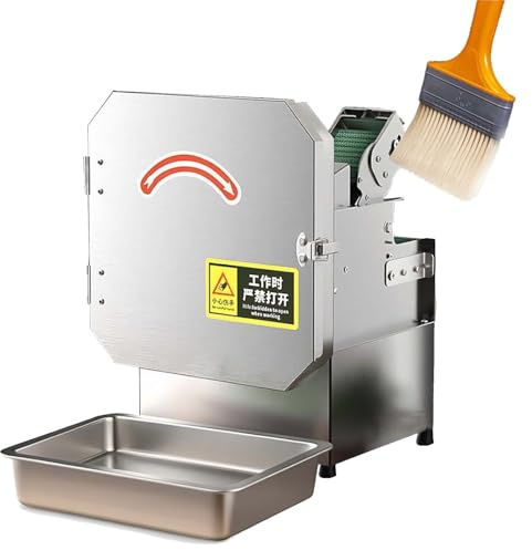 Affettatrice Elettrica 300W, Robot Tagliaverdure Professionale Multifunzione 150-300kg/h, Spessore 1.5-35mm, Per Cipolle, Sedano, Spinaci, Uso Cucina Ristorante Hotel