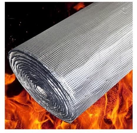 Selbstklebende Isolierung for Wände und Dächer, wärmereflektierender Schaum mit Energiesparfunktion, 5–30 mm Schalldämmmatte for Zuhause, Wintergarten, Rohr(1*5m/3.2*16.4ft,5MM(THK))