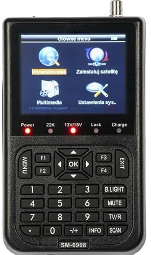 WS-6908 Medidor de receptor de TV satelital DVB-S FTA Buscador de señal de satélite digital Soporte de pantalla LCD de 3.5 pulgadas QPSK
