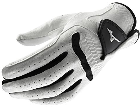 Mizuno Comp Men's Golf Glove, Left Hand, X-Large, White/Black