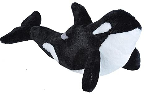 Wild Republic Peluche Orca Orque, Cuddlekins Doudou, Jouet pour Enfants, 30 cm