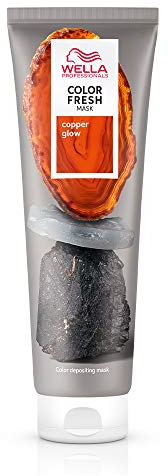 Wella Professionals Color Fresh Mask Mascarilla de color Coloración temporal Revive el color del cabello Hidratante Tono Copper Glow 150ml
