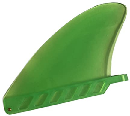 soonbuy Palmes de surf, 11,7 cm avec vis, ailette centrale souple et flexible, aileron de sécurité souple pour longboard SUP Stand Up Paddleboard Vert