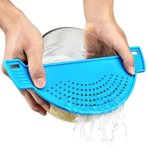 2 Stück Schnappsieb Clip On Sieb Für Töpfe Pfanne Nudelsieb Hitzebeständig Abtropfsieb Lebensmittelsieb Hände Frei Pfannen Sieb Küchensieb Verstellbares Abtropfsieb Für Spaghetti, Pasta, Nudeln