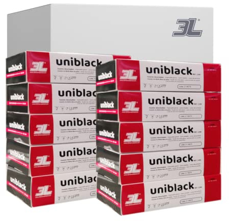 DISPIVAL 3L - PACK 10 CAJAS GUANTES DE NITRILO UNIBLACK 100 uds - Talla L