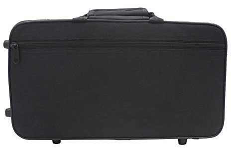 Jeffergarden LADE Klarinettentasche aus Oxford-Gewebe, 35,5x21x11cm Schwarze Klarinetten-Aufbewahrungstasche Klarinettenhalter Tasche mit Riemen für Flötenbesitzer Gigbag für
