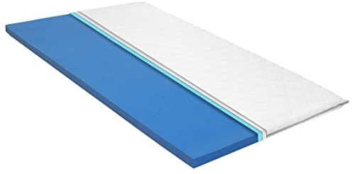 Homgoday Coprimaterasso 80x200 cm in Schiuma Viscoelastica 6 cm, Mobili per Interno Esterno Casa Soggiorno