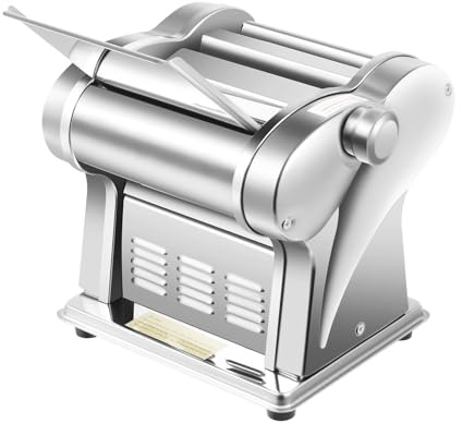 Commercial Electric Dough Roller,6-Speed Adjustable Thickness Pasta Making Machine,Electric Noodle&Dumpling Maker For Home/Commercial Use,Sheeter Noodle Pasta Maker Machine Stainless