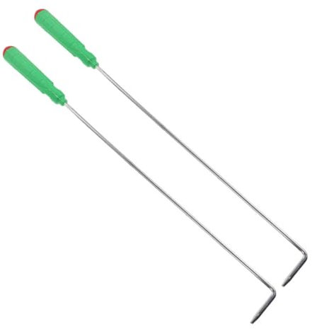 Kichvoe 2pezzi Attizzatoio Per Con Manico Ergonomico Utensili Da Barbecue Per Esterni e Interni Strumento Resistente e Leggero Per Accendere Fuochi e Grigliate