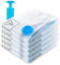 aonova Vacuum Storage Bags, 5-Pack Vacuum Compression Zipper Storage Bags Reusable for Travel and Home with Airtight Valve and Hand Pump - Medium 70x50cm