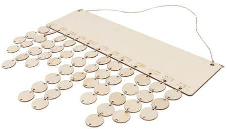 HOODANCOS Holz Countdown-kalender Bord Hängen Familie Geburtstage Kalender Dekoration Kalender