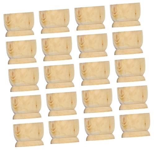 NUOBESTY 3 Set Di Portabicchieri Pasquali in Legno Supporto Per Decorazioni Per La Casa Per Pasqua 20 Pezzi * 3