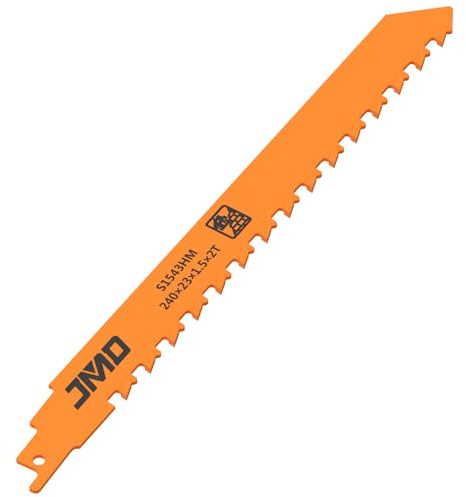 Säbelsägeblatt, Sägeblatt 305mm, Hartmetallstahl für Porenbeton, Holz, Metall, Ziegel, Beton, Professional Sägeblätter Säbelsäge (10inch - L240mm x B23m x T1,5mm, 2 Stück)