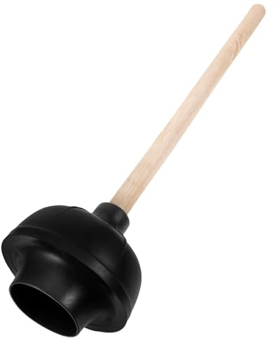 IMIKEYA Déboucheur De Canalisations Et Toilettes, Ventouse en Caoutchouc Naturel Double Couche, Piston Robuste, Outil Manuel pour Déboucher Évier Et WC, Usage Domestique,