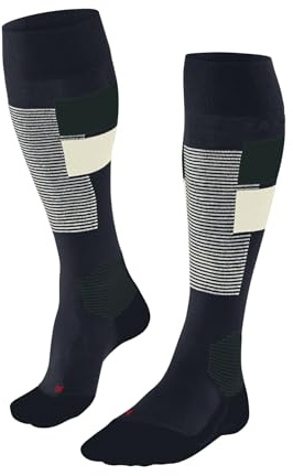 FALKE Calzini da sci da uomo SK4 Advanced M Kh, materiale funzionale caldo sottile, 1 paio, blu Space Blue 6116 Trend, 42-43