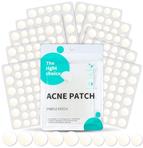 BUTBU 360 PCS Parches para Acné Invisibles Hidrocoloides | con Aceite de Té y Ácido Salicílico, Ingredientes Suaves, Pueden Deshacerse Acné Rápidamente, Varios Tamaños y Colores